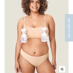 All in one nursing and pumping bra